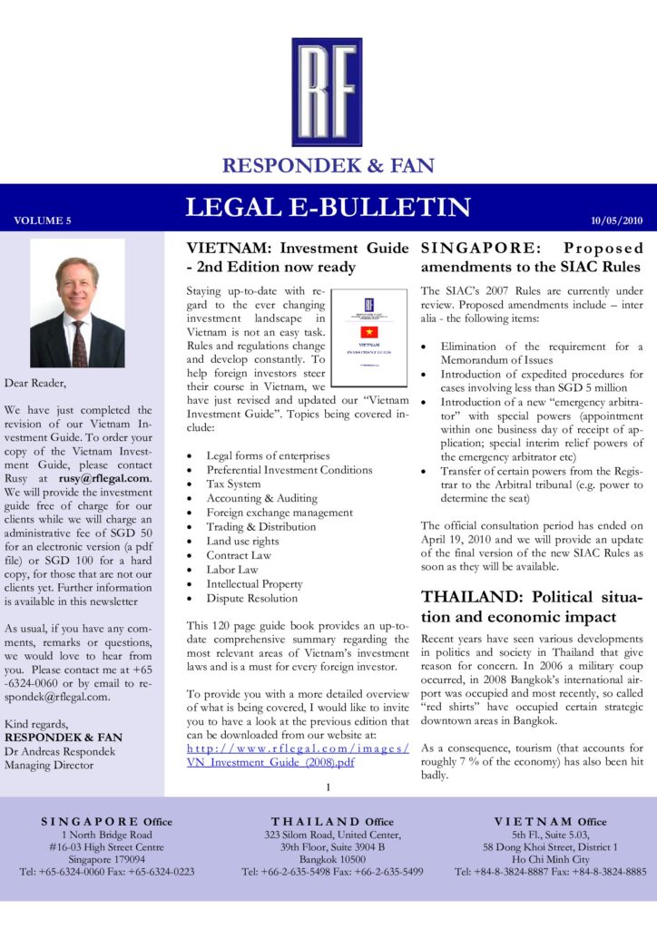 Singapore Vietnam and Thailand News