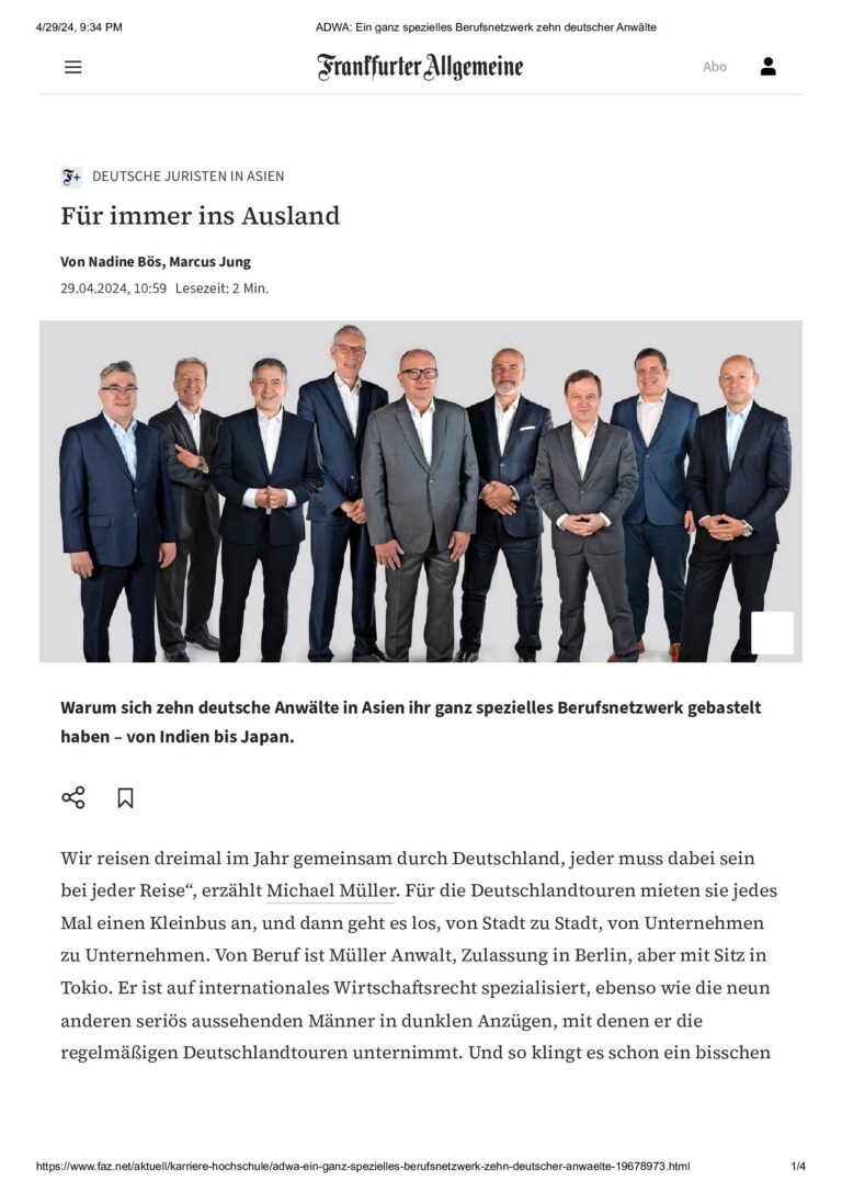 Deutsche Juristen in Asien